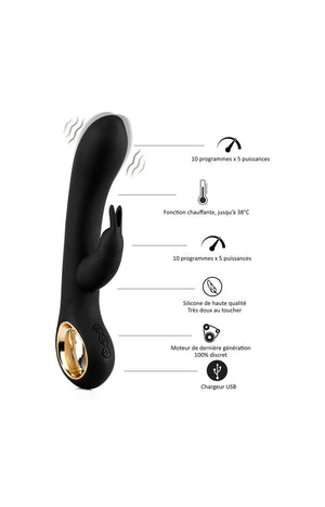 Vibromasseur chauffant - 50 programmes