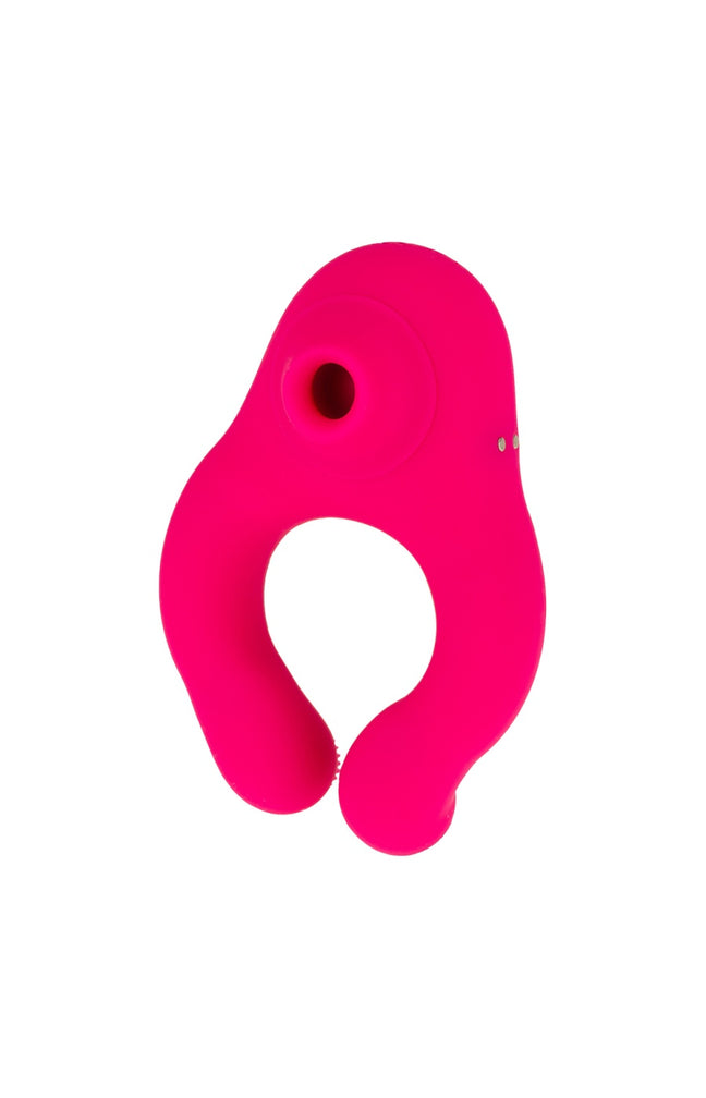 Stimulateur de clitoris & lèvres et anneau vibrant - 3 fonctions
