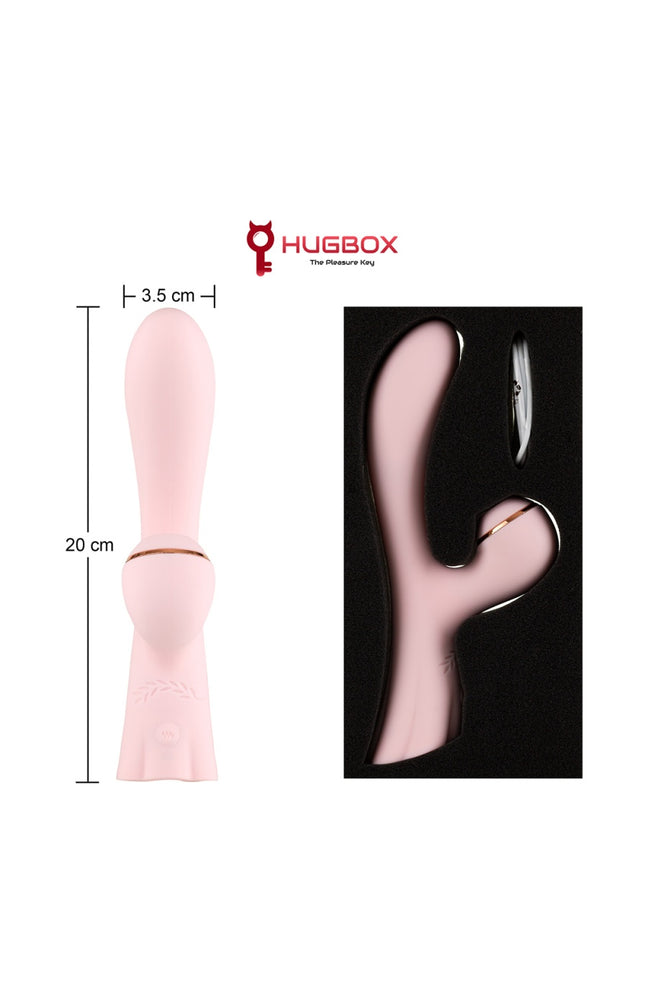 Stimulateur de clitoris & vibromasseur point G - Rose - 15 programmes