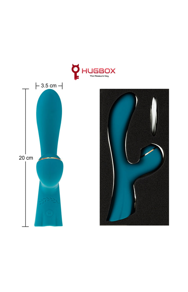 Stimulateur de clitoris & vibromasseur point G - Bleu - 15 programmes