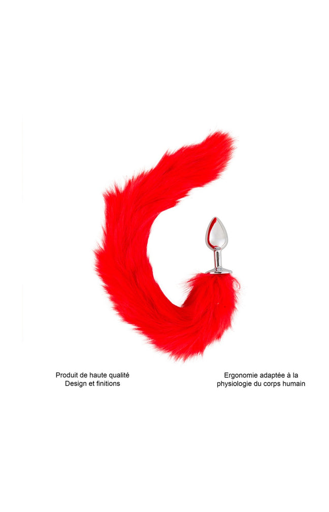 Plug anal queue de renard - Rouge