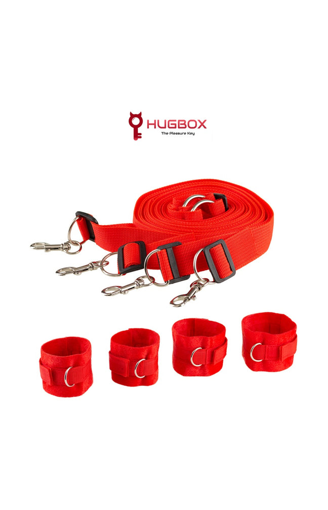Set SM - Attaches lit & menottes - Rouge