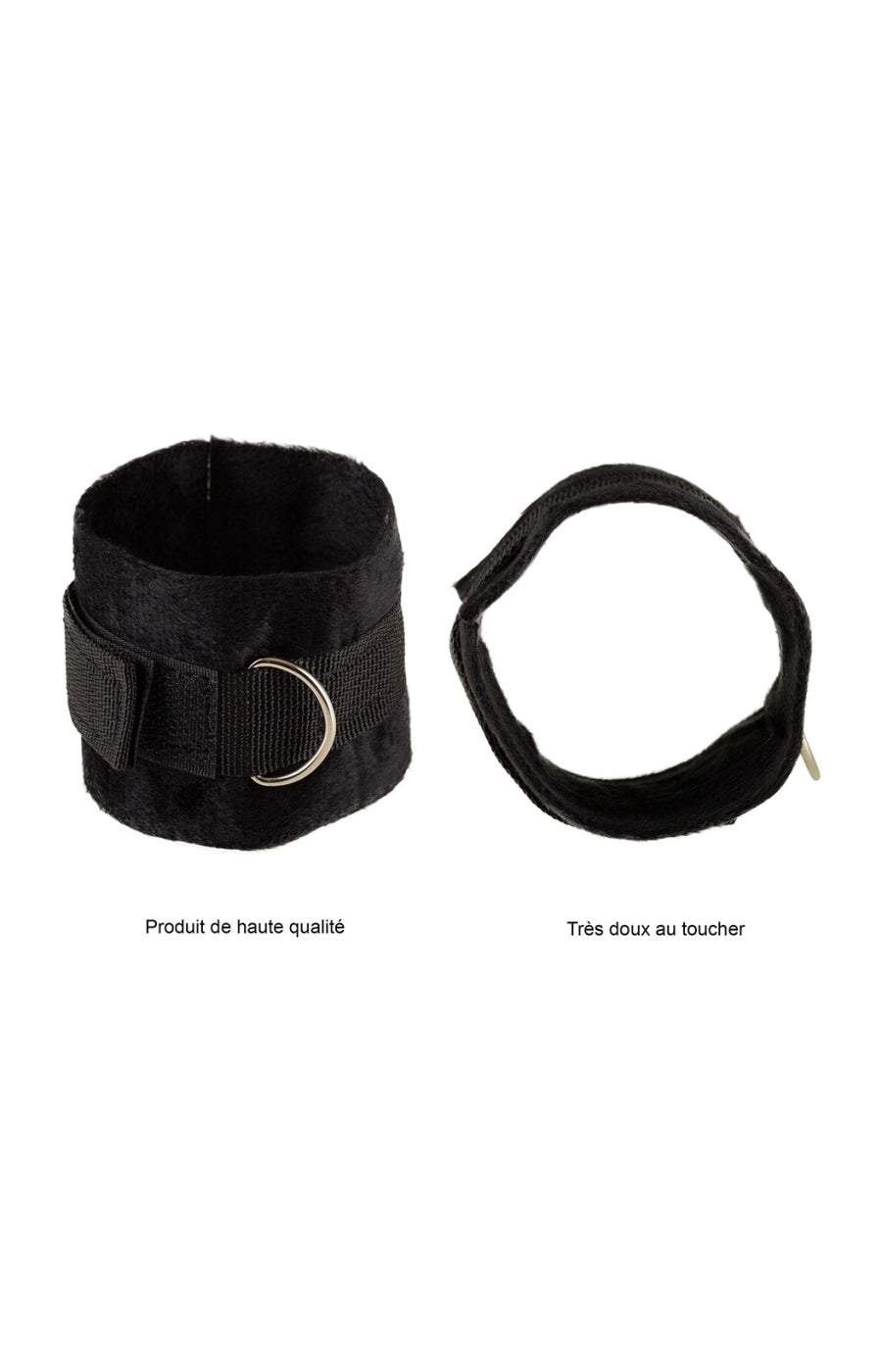 Set SM - Attaches lit & menottes - Noir
