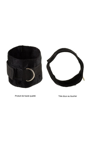 Set SM - Attaches lit & menottes - Noir
