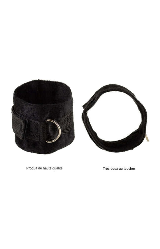 Set SM - Attaches lit & menottes - Noir