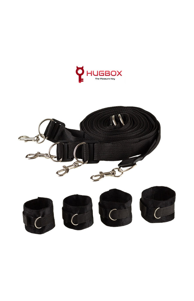 Set SM - Attaches lit & menottes - Noir