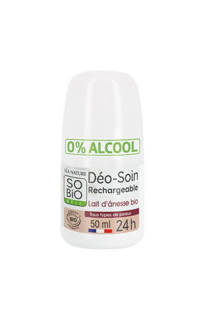 Déodorant roll-on hydratant bio - Lait d'ânesse - 50 ml