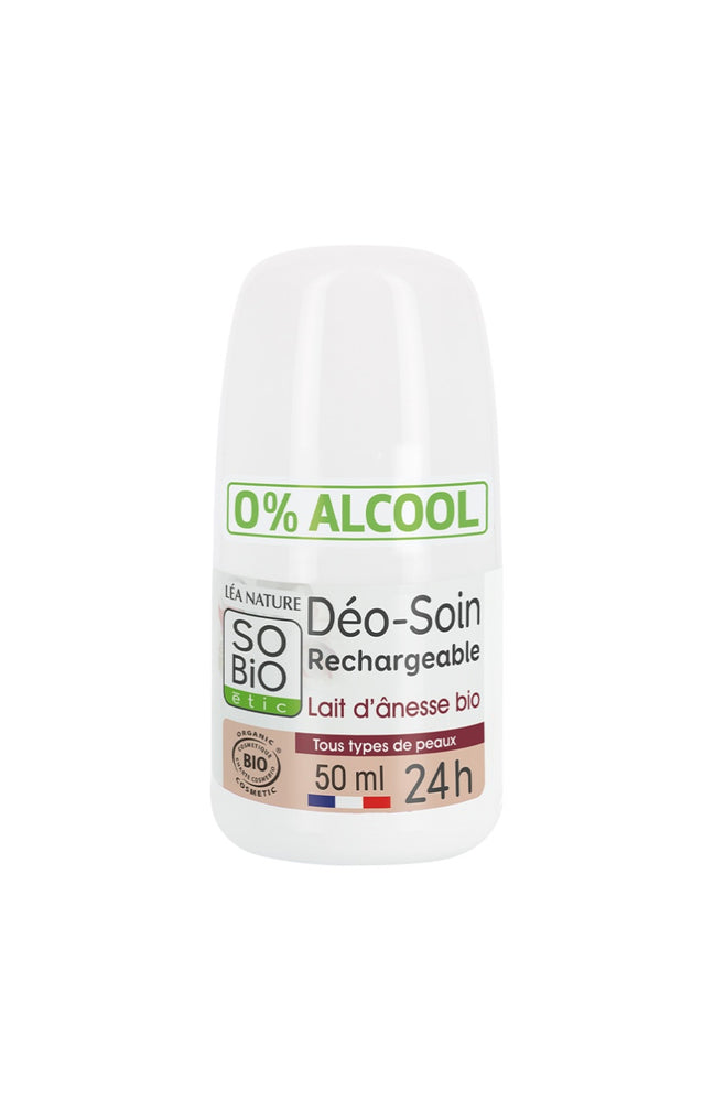 Déodorant roll-on hydratant bio - Lait d'ânesse - 50 ml