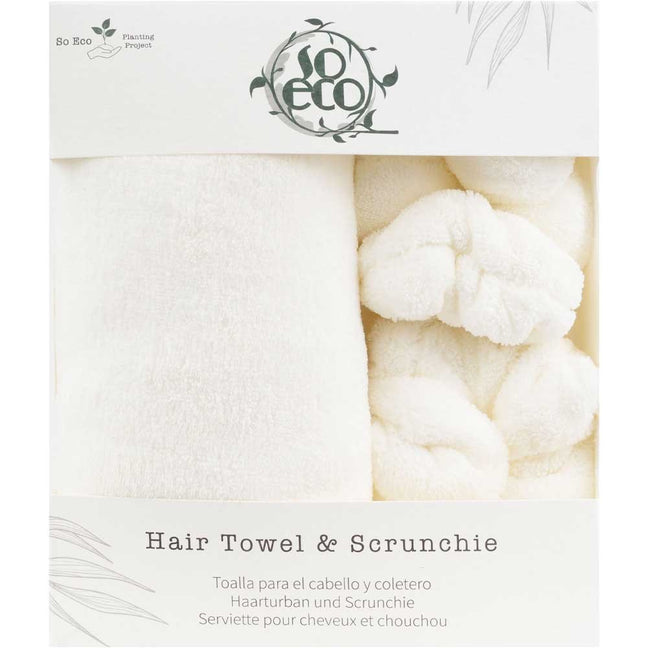 Serviette & chouchous en microfibre - Cheveux - 3 produits