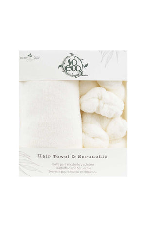 Serviette & chouchous en microfibre - Cheveux - 3 produits