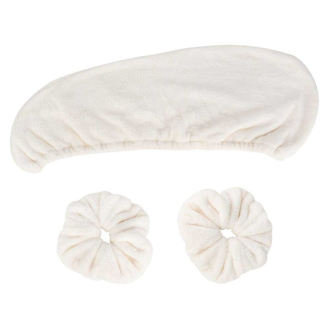 Serviette & chouchous en microfibre - Cheveux - 3 produits