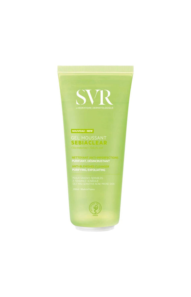 Gel moussant nettoyant - Sebiaclear - Acide salicylique - Peaux mixtes à grasses