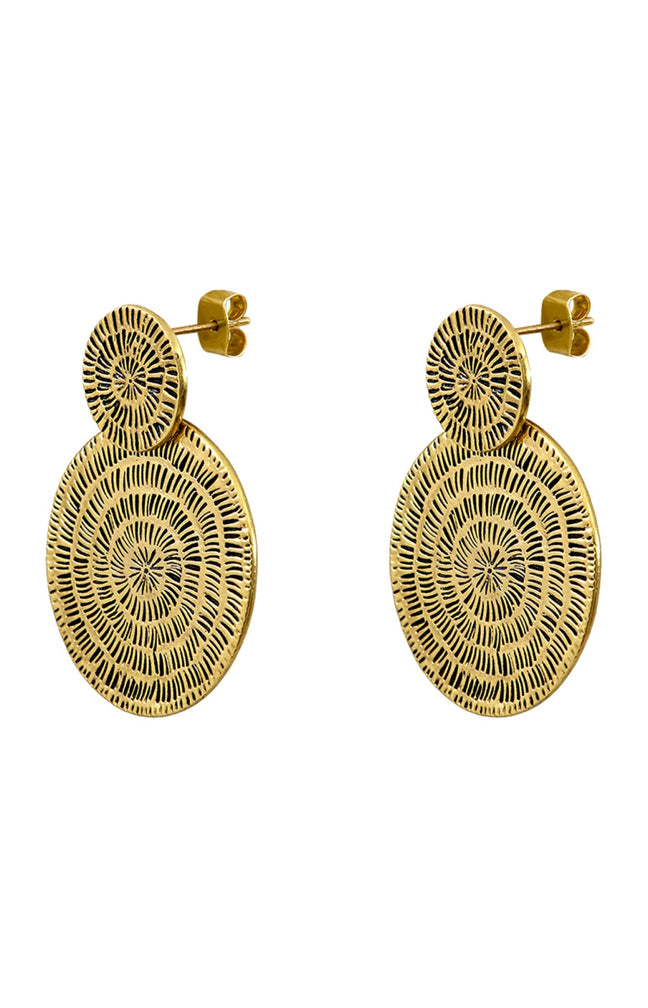 Boucles d'oreilles Arizona - Métal doré