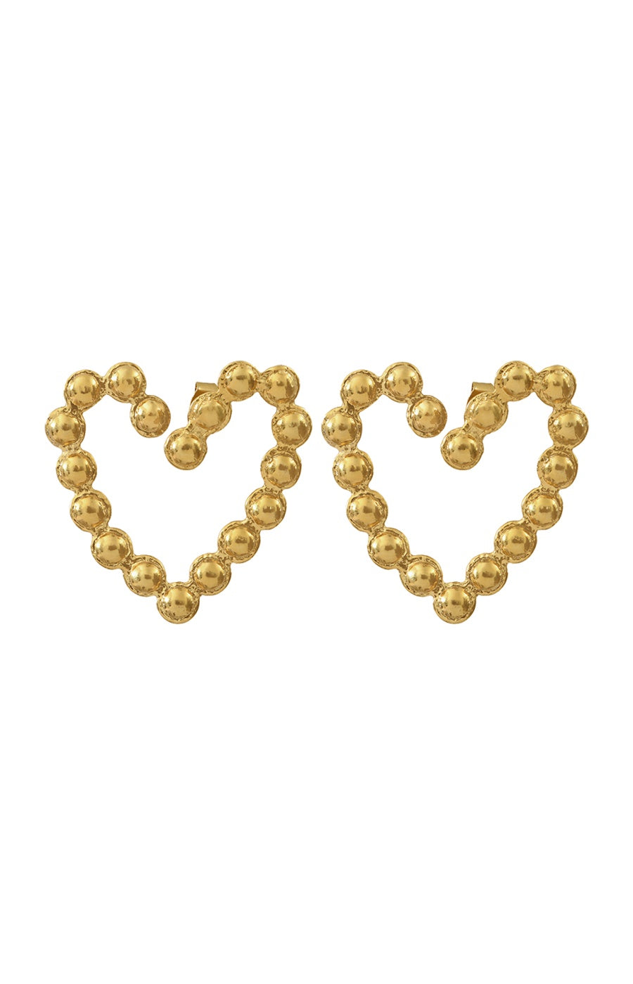 Boucles d'oreilles coeur Summer of Love - Laiton doré