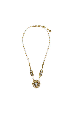 Collier Arizona - Coquillage, nacre & perles de rocaille