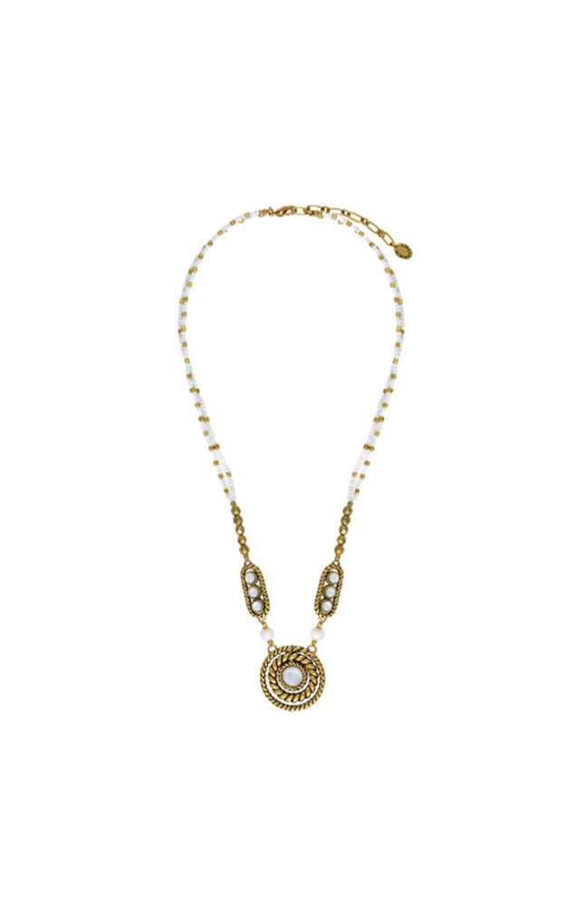 Collier Arizona - Coquillage, nacre & perles de rocaille