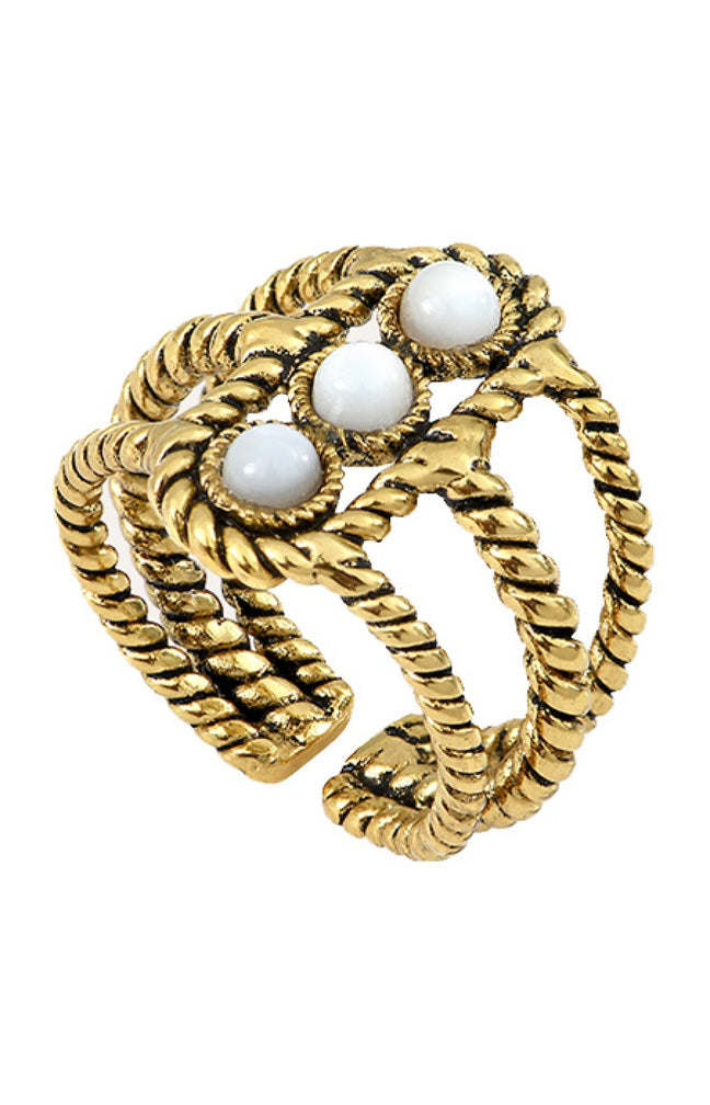 Bague ajustable Arizona - Perles nacrées