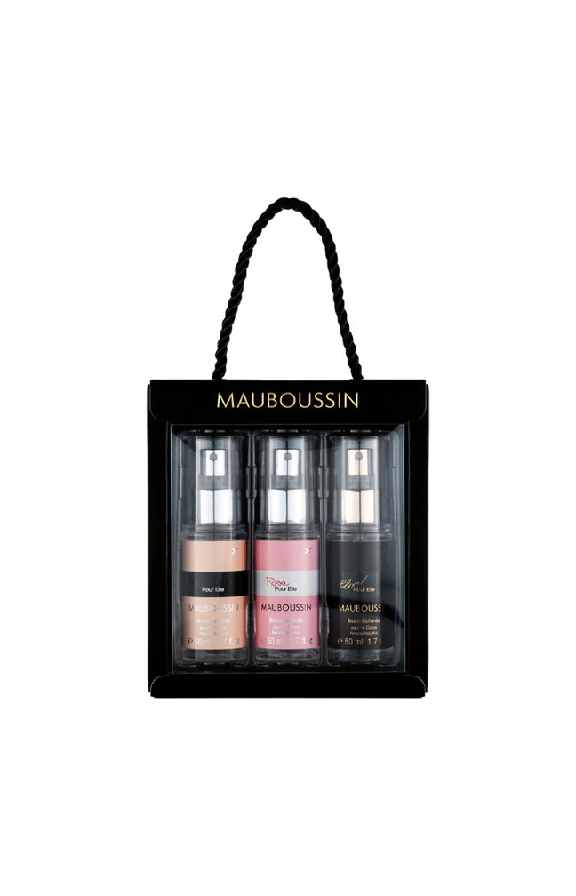 Coffret brumes parfumée Pour Elle- Floral fruité oriental - 3 produits