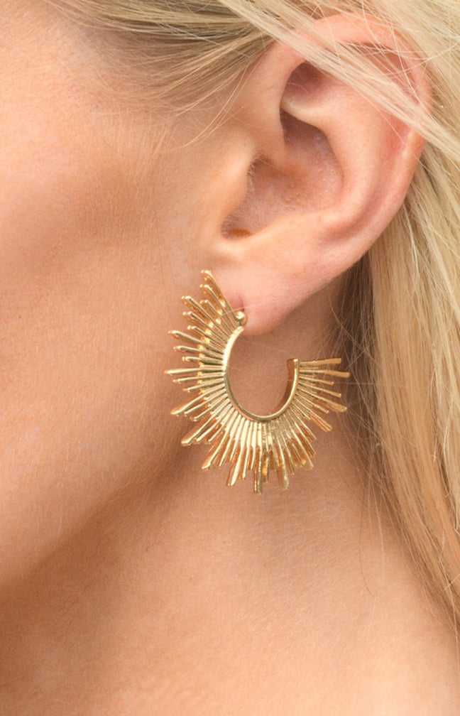 Boucles d'oreilles Isoanala - Laiton doré