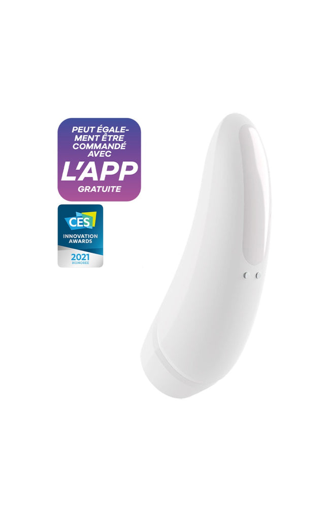 Stimulateur clitoridien connecté - Curvy 1+ - Blanc