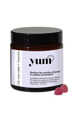 Gummies système immunitaire - Vitamine D3, mon soleil - Fraise - 1 mois