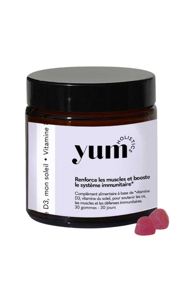 Gummies système immunitaire - Vitamine D3, mon soleil - Fraise - 1 mois