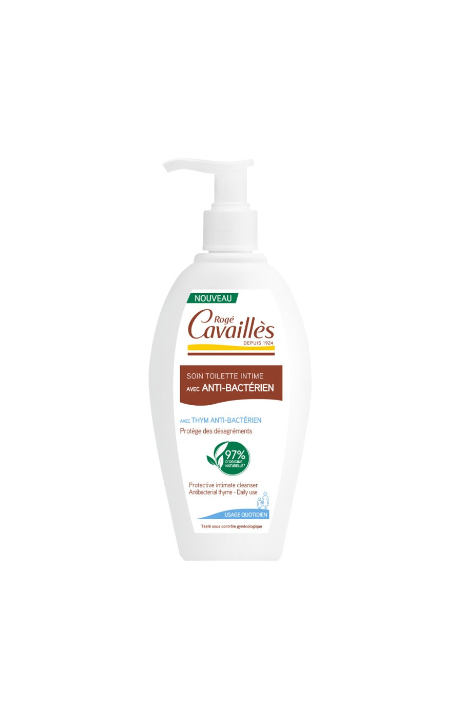 Rogé Cavaillès - Soins intimes naturels - Antibactérien - 3 x 250 ml