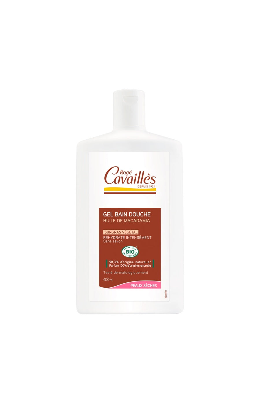 Rogé Cavaillès - Gel bain douche bio - Huile de macadamia - 400 ml
