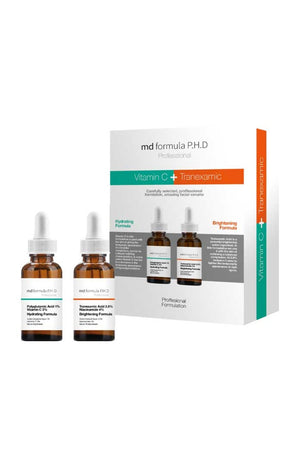Coffret hydratant & éclaircissant - Vitamine E & huile de marula - 2 produits