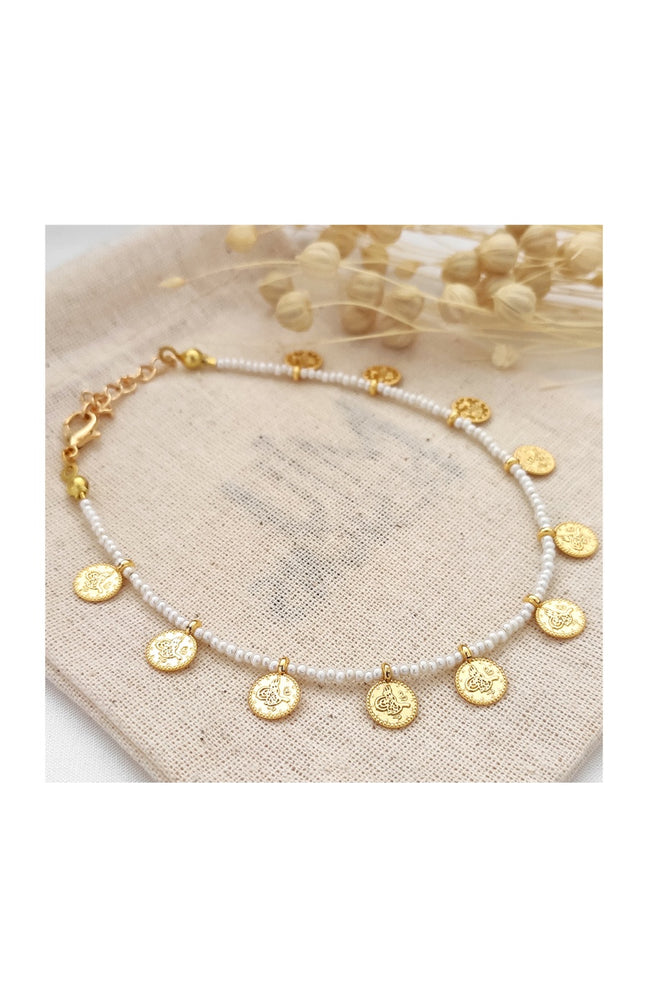 Bracelet de cheville - Laiton plaqué or