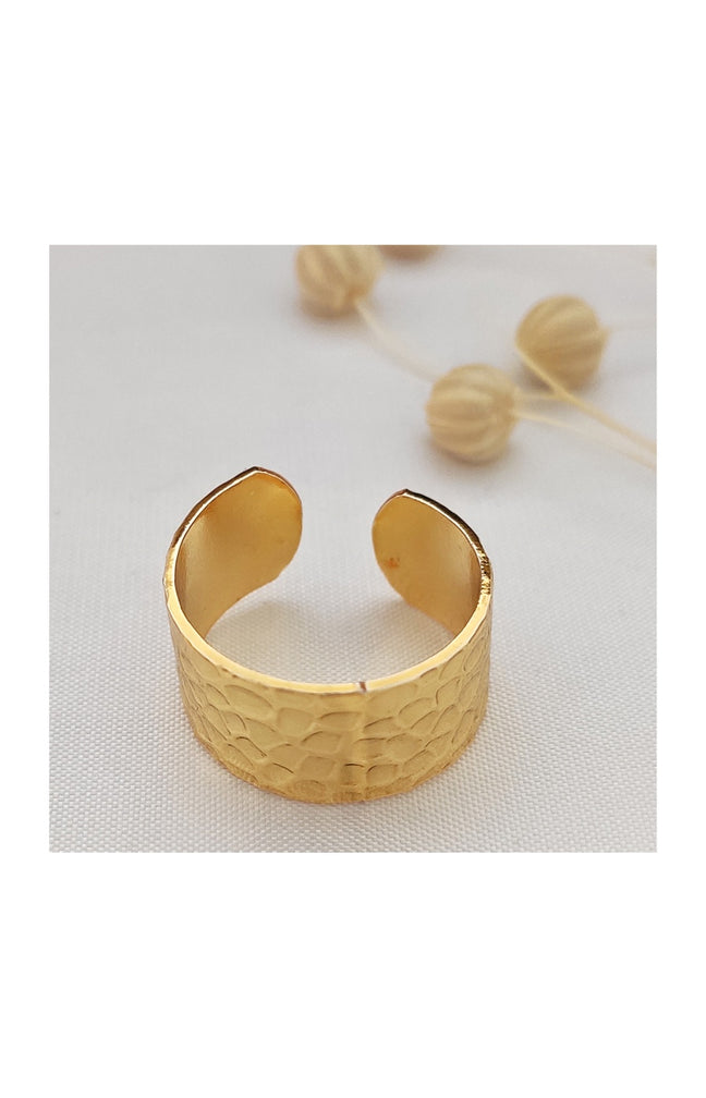 Bague ajustable - Laiton plaqué or
