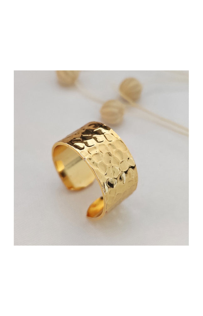 Bague ajustable - Laiton plaqué or
