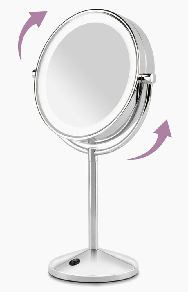Miroir lumineux grossissant x10 - Lighted Makeup