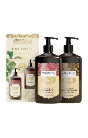 Coffret shampoing & après-shampoing accélérateur de croissance - Huile de ricin - 2 x 400 ml