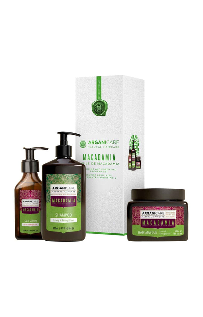 Coffret réparation intense - Argan & macadamia - Cheveux secs & abîmés - 3 produits