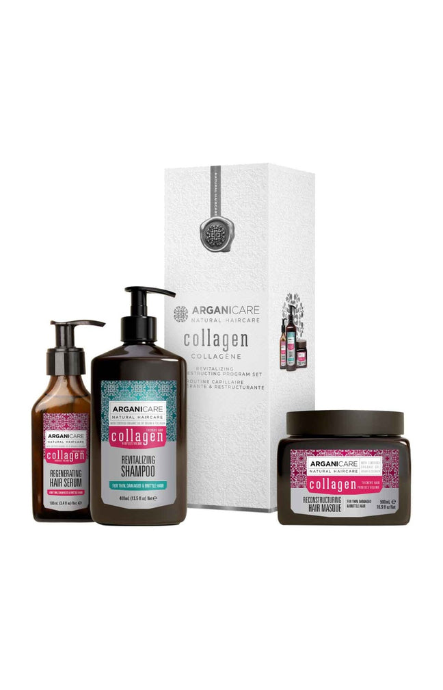 Coffret revitalisant - Collagène - Cheveux fins, dévitalisés & sans volume - 3 produits