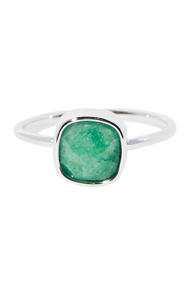 Bague Ella - Laiton doré & aventurine