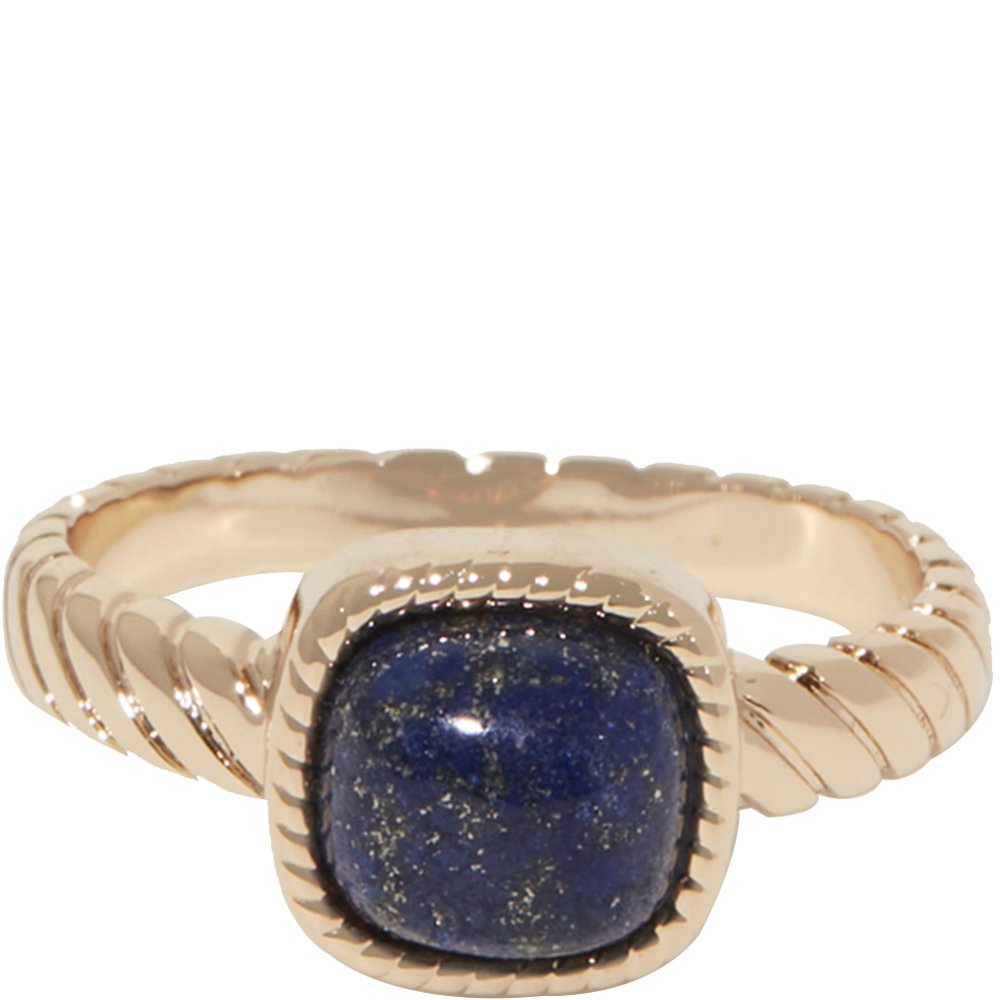 Bague Pamela - Laiton doré & lapis lazuli
