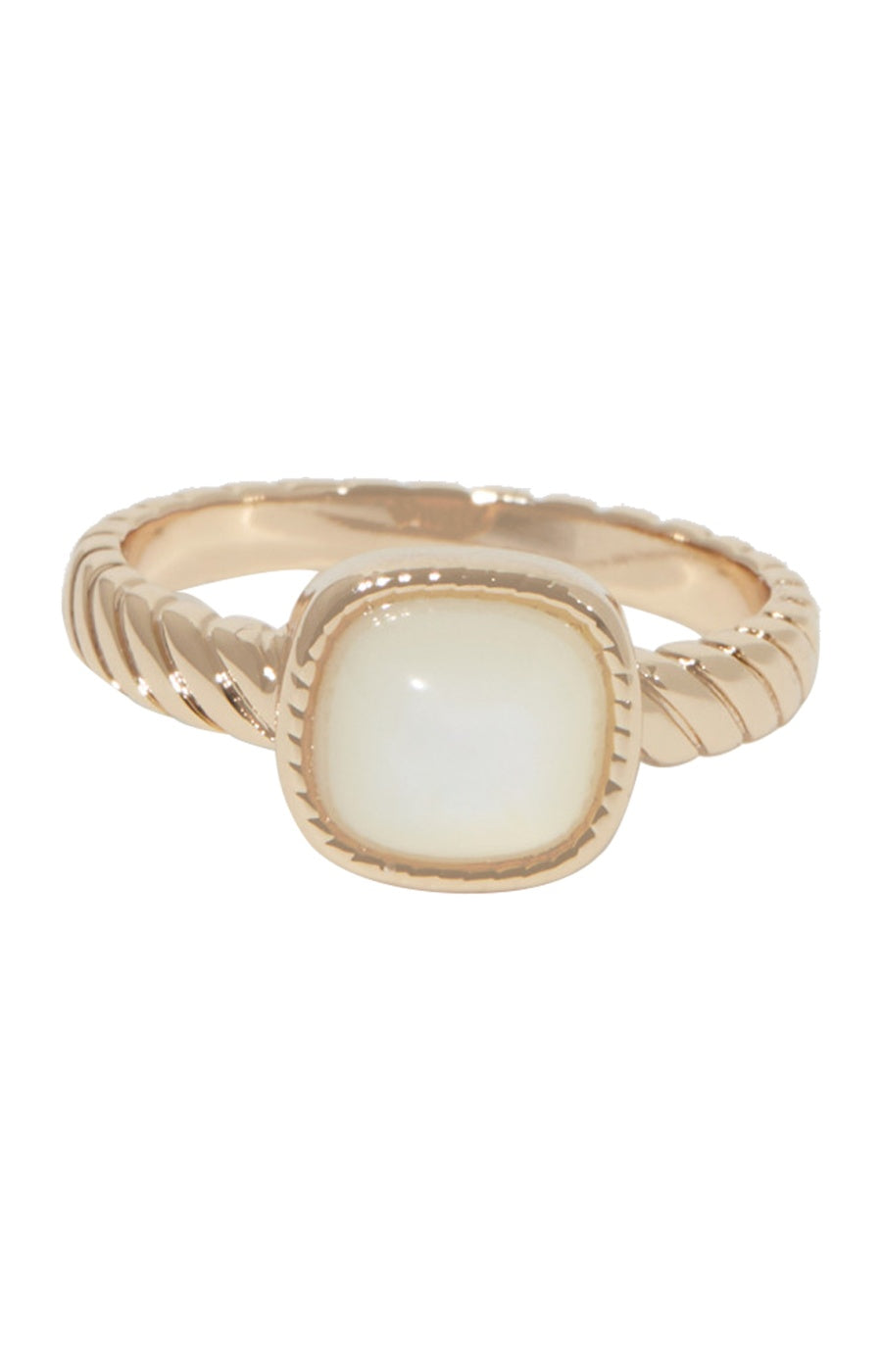Bague Pamela - Laiton doré & nacre