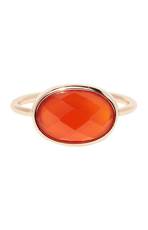 Bague Alessia - Laiton doré & agate