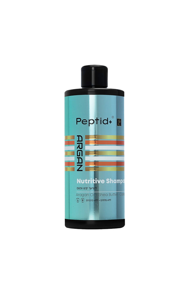 Shampoing nutritif - Peptides & huile d'argan de Maroc - Cheveux secs & abîmés - 500 ml