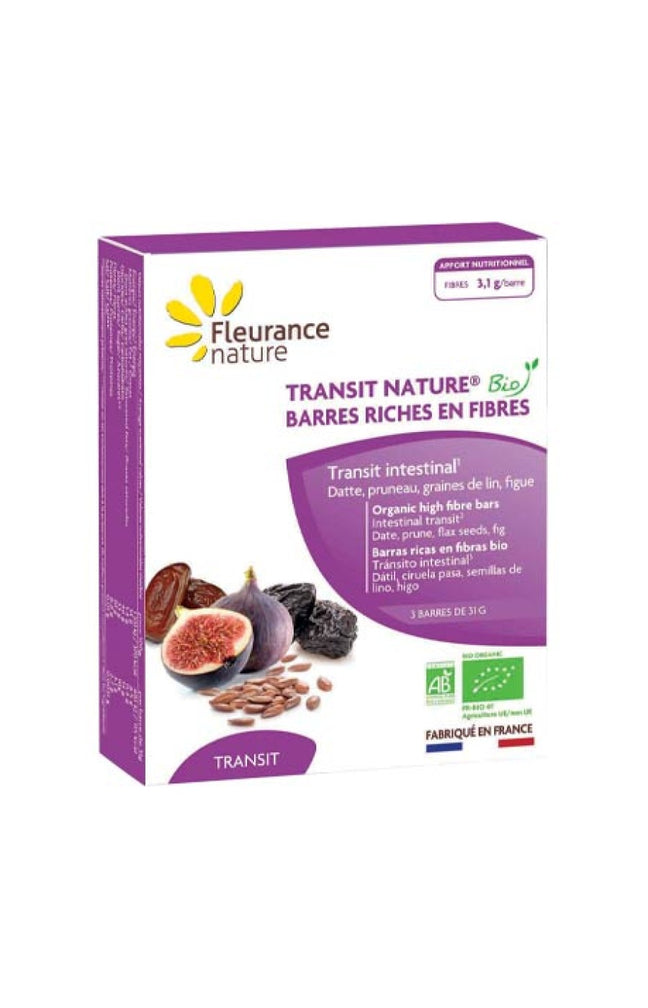 Barres riches en fibres bio -  Transit intestinal - 3 x 31 g