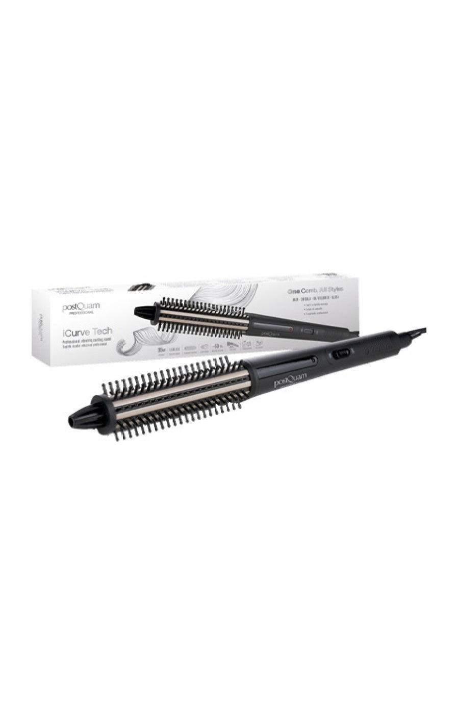 Brosse volumatrice - ICurve Tech - Blanc - 35W