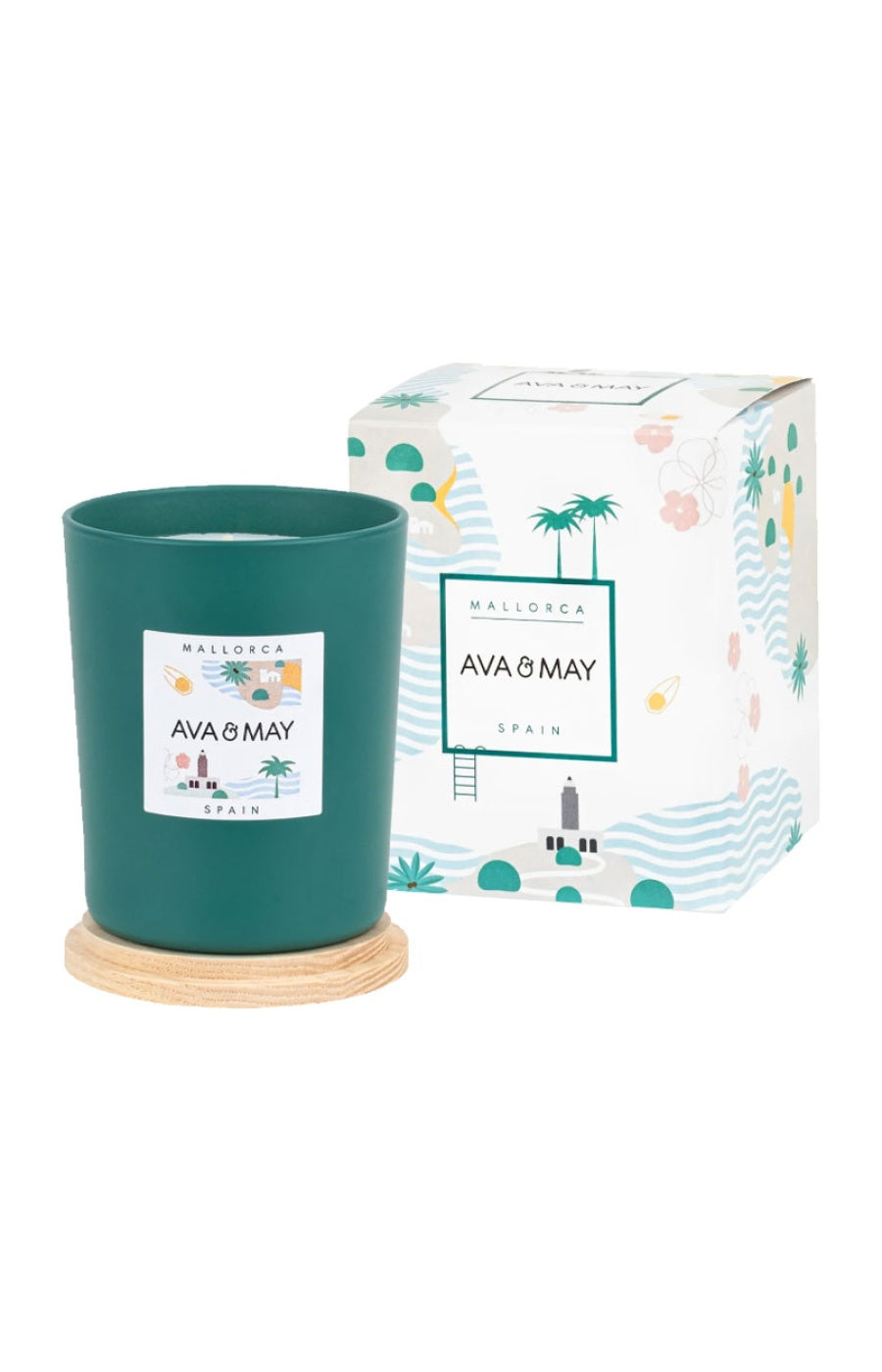 Bougie parfumée - Majorque - Avocat, magnolia & pêche - 180 g