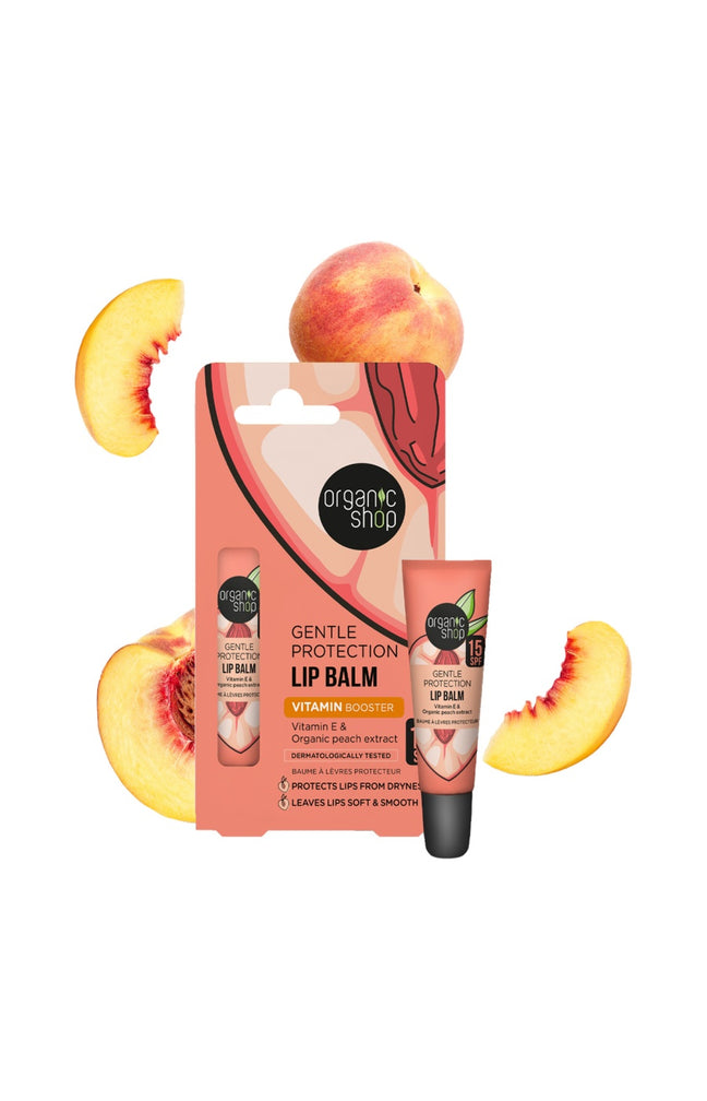 Baume à lèvre SPF 15  - Pêche & vitamine E - 10 ml