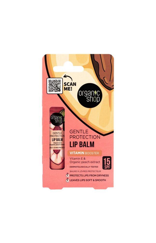 Baume à lèvre SPF 15  - Pêche & vitamine E - 10 ml