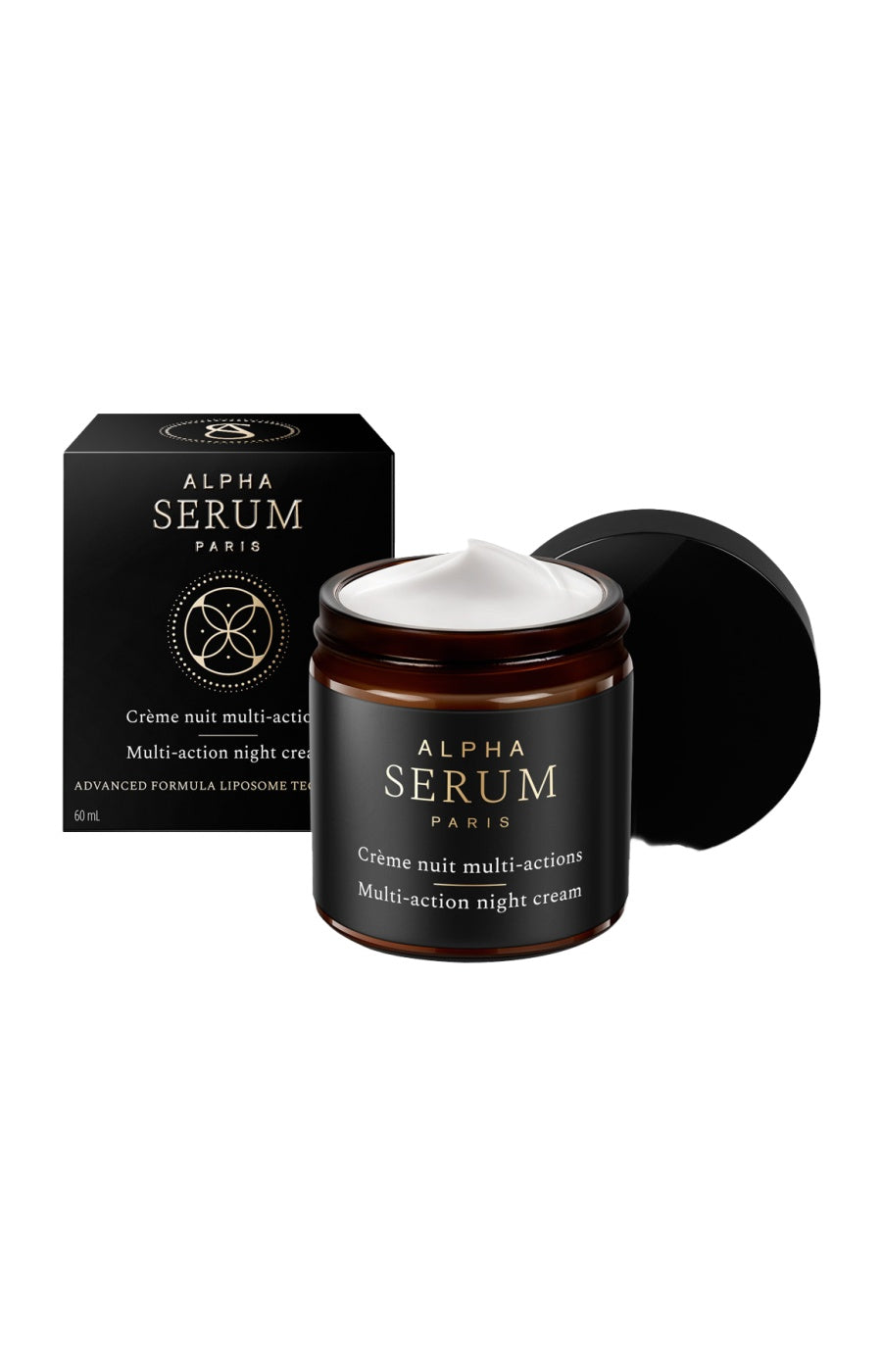 Crème nuit multi-actions - Acide hyaluronique & collagène - Visage - 60 ml