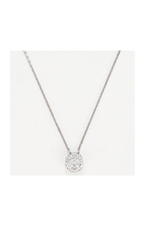 Pendentif Mon brillant - Or blanc 375/1000 & diamants