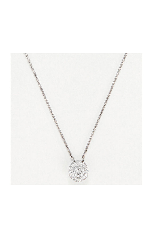 Pendentif Mon brillant - Or blanc 375/1000 & diamants