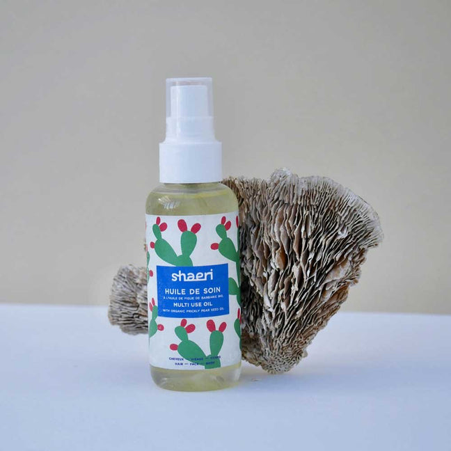Huile de soin mutli-usages naturelle - Huile de fige de Barbarie - Cheveux secs - 100 ml